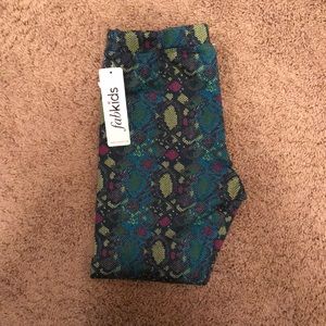 FabKids Snake Print Leggings, NEW
